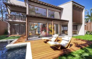 Imagem: A casa possui 4 Dormitórios, 5 Banheiros e 202m² de Área