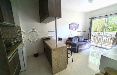 Imagem: O studio possui 1 Dormitório, 1 Banheiro, 1 Vaga na garagem