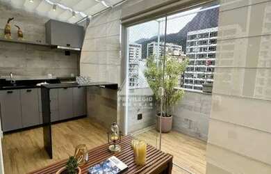 Imagem 7: Cobertura linear no Humaitá, 4 quartos, 200m², vista Cristo