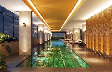 Imagem: A kitnet possui 1 Dormitório, 1 Banheiro, 1 Vaga na garagem