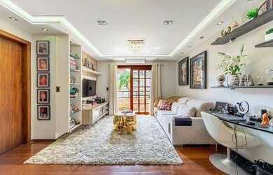 Imagem: O apartamento na cobertura possui 4 Dormitórios, 3 Banheiros