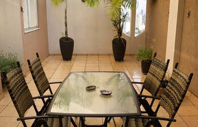 Imagem: O apartamento na cobertura possui 4 Dormitórios, 5 Banheiros