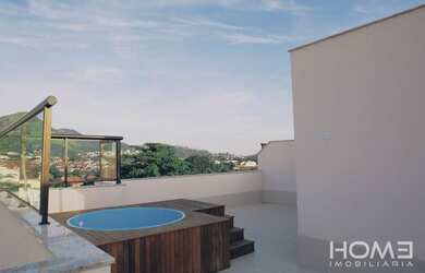 Imagem: O apartamento na cobertura possui 2 Dormitórios, 2 Banheiros