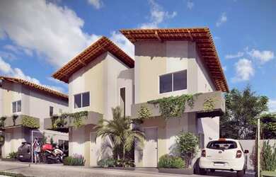 Imagem: A casa em condomínio possui 2 Dormitórios, 1 Banheiro, 59m²