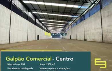 Imagem: O depósito possui 1340m² de Área e está localizado em Centro