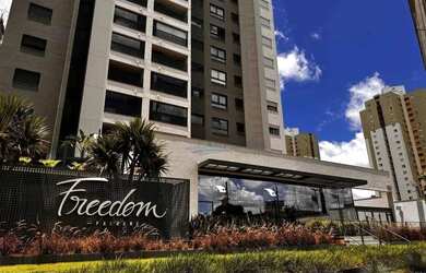 Imagem: O apartamento possui 1 Dormitório, 2 Banheiros, 1 Vaga na garagem