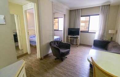 Imagem: O studio possui 1 Dormitório, 1 Banheiro, 1 Vaga na garagem