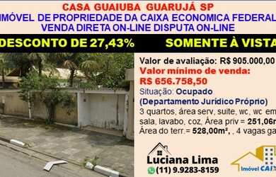 Imagem: A casa possui 3 Dormitórios, 4 Banheiros, 4 Vagas na garagem