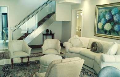 Imagem: O apartamento na cobertura possui 4 Dormitórios, 5 Banheiros