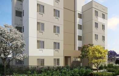 Imagem: O apartamento possui 2 Dormitórios, 1 Banheiro, 1 Vaga na garagem