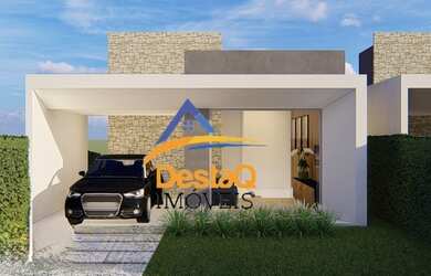 Imagem: A casa possui 3 Dormitórios, 2 Banheiros, 2 Vagas na garagem