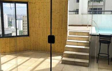 Imagem: O apartamento na cobertura possui 3 Dormitórios, 5 Banheiros