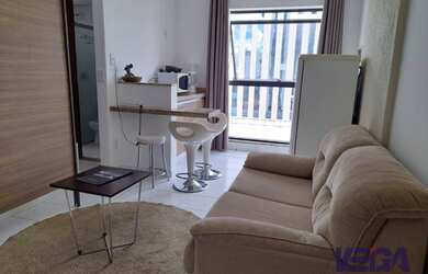 Imagem: O studio possui 1 Dormitório, 1 Banheiro, 1 Vaga na garagem