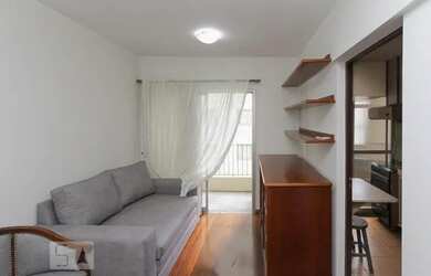 Imagem: O apartamento possui 1 Dormitório, 1 Banheiro, 1 Vaga na garagem