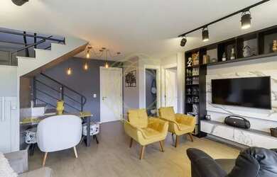 Imagem: O apartamento na cobertura possui 3 Dormitórios, 5 Banheiros