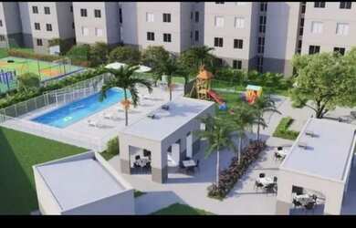 Imagem: O apartamento possui 2 Dormitórios, 1 Banheiro, 1 Vaga na garagem