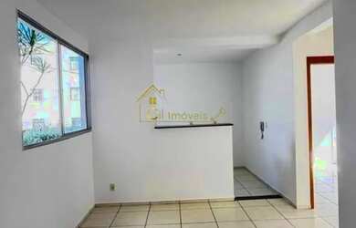 Imagem: O apartamento possui 2 Dormitórios, 1 Banheiro, 1 Vaga na garagem