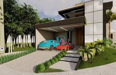 Imagem: A casa em condomínio possui 3 Dormitórios, 4 Banheiros, 4