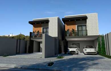 Imagem: A casa possui 3 Dormitórios, 1 Banheiro, 4 Vagas na garagem