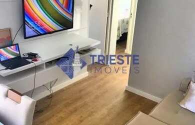 Imagem: O apartamento possui 2 Dormitórios, 1 Banheiro, 1 Vaga na garagem