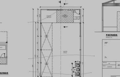Imagem: O depósito possui 350m² de Área e está localizado em Campo