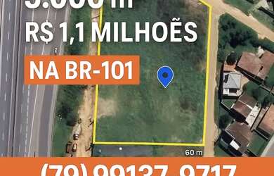 Imagem: O terreno possui 5.000m² de Área e está localizado em Nossa