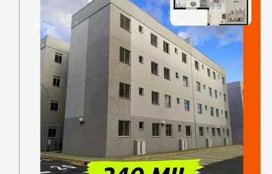 Imagem: O apartamento possui 2 Dormitórios, 1 Banheiro, 1 Vaga na garagem