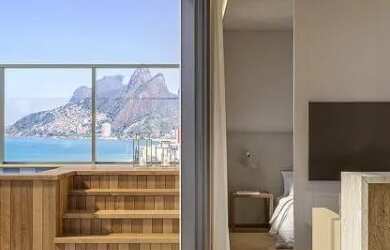 Imagem: O apartamento na cobertura possui 1 Dormitório, 1 Banheiro