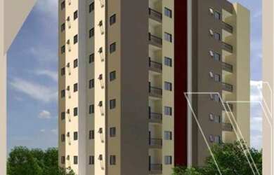 Imagem: O apartamento possui 1 Dormitório, 1 Banheiro, 1 Vaga na garagem