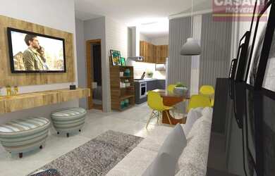 Imagem 5: Apartamento com 2 dormitórios à venda, 56 m² - Vila Bastos - Santo...