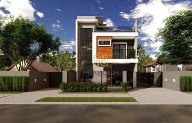 Imagem: A casa possui 3 Dormitórios, 3 Banheiros, 2 Vagas na garagem