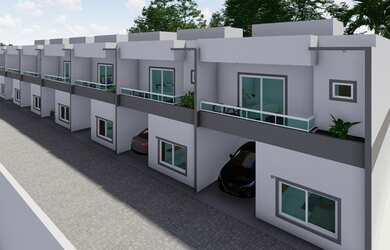 Imagem: A casa em condomínio possui 4 Dormitórios, 5 Banheiros, 2