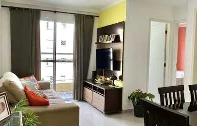 Imagem: O apartamento possui 2 Dormitórios, 1 Banheiro, 1 Vaga na garagem