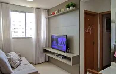 Imagem: O apartamento possui 2 Dormitórios, 1 Banheiro, 1 Vaga na garagem