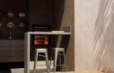 Imagem 9: Casa com Piscina. Piscina, 110m² de Área, 2 Vagas na garageme3 Dormitórios