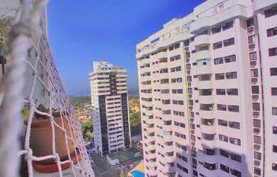 Imagem 2: Barra Balli Duplex And.Alto Vista Lateral Mar 75m2 2Sts Repleto Armários