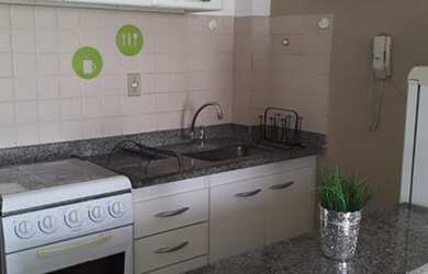 Imagem: O apartamento possui 1 Dormitório, 1 Banheiro, 45m² de Área