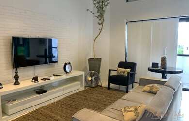 Imagem: O apartamento possui 1 Dormitório, 2 Banheiros, 2 Vagas na