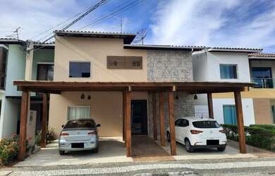 Imagem: A casa em condomínio possui 4 Dormitórios, 4 Banheiros, 2