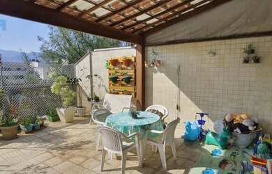 Imagem: O apartamento na cobertura possui 4 Dormitórios, 4 Banheiros