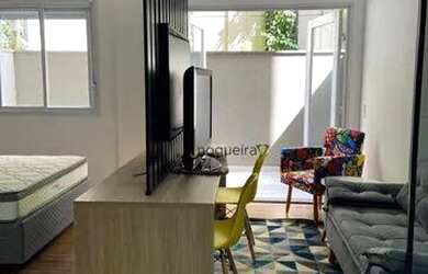 Imagem: O apartamento possui 1 Dormitório, 1 Banheiro, 41m² de Área