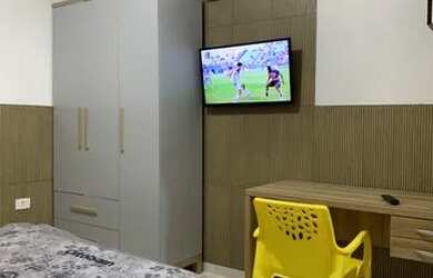 Imagem: O apartamento possui 1 Dormitório, 1 Banheiro, 2.222m² de