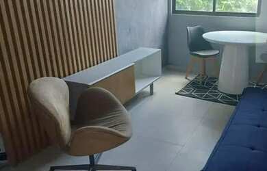 Imagem: O studio possui 1 Dormitório, 1 Banheiro, 1 Vaga na garagem