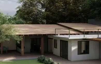 Imagem: A casa em condomínio possui 4 Dormitórios, 3 Banheiros, 5