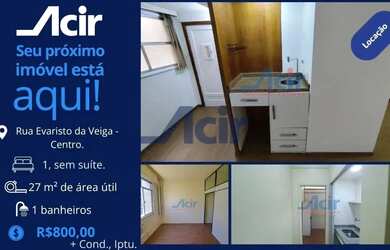 Imagem: O apartamento possui 1 Dormitório, 1 Banheiro, 26m² de Área