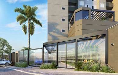 Imagem: O apartamento possui 2 Dormitórios, 1 Banheiro, 1 Vaga na garagem