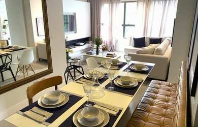 Imagem: O apartamento possui 1 Dormitório, 1 Banheiro, 1 Vaga na garagem