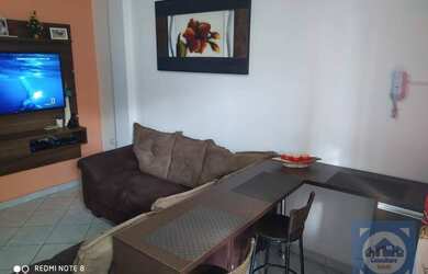 Imagem: O apartamento possui 1 Dormitório, 1 Banheiro, 1 Vaga na garagem