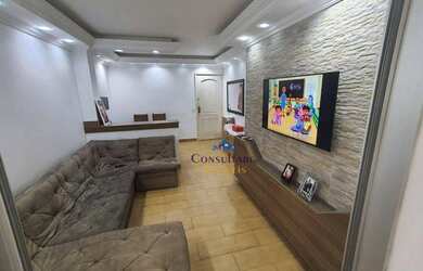 Imagem: O apartamento possui 1 Dormitório, 1 Banheiro, 1 Vaga na garagem