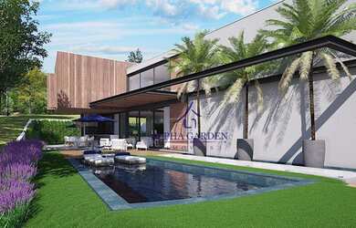 Imagem: A casa em condomínio possui 5 Dormitórios, 5 Banheiros, 5